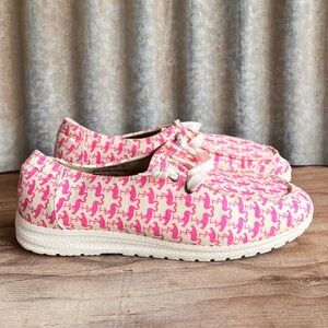 Southern Fried Chics flamingo shoes